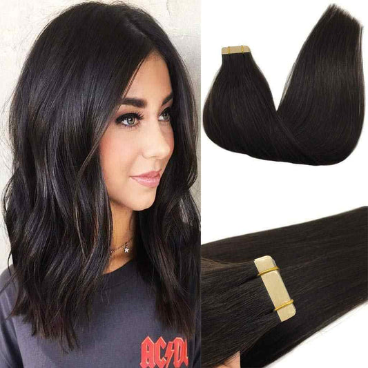 Natural Black (1B) - Tape in Hair Extensions