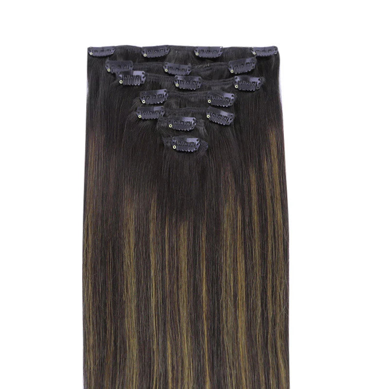 Natural Black Balayage (1B/6/1B) - Classic Clip in Hair Extensions