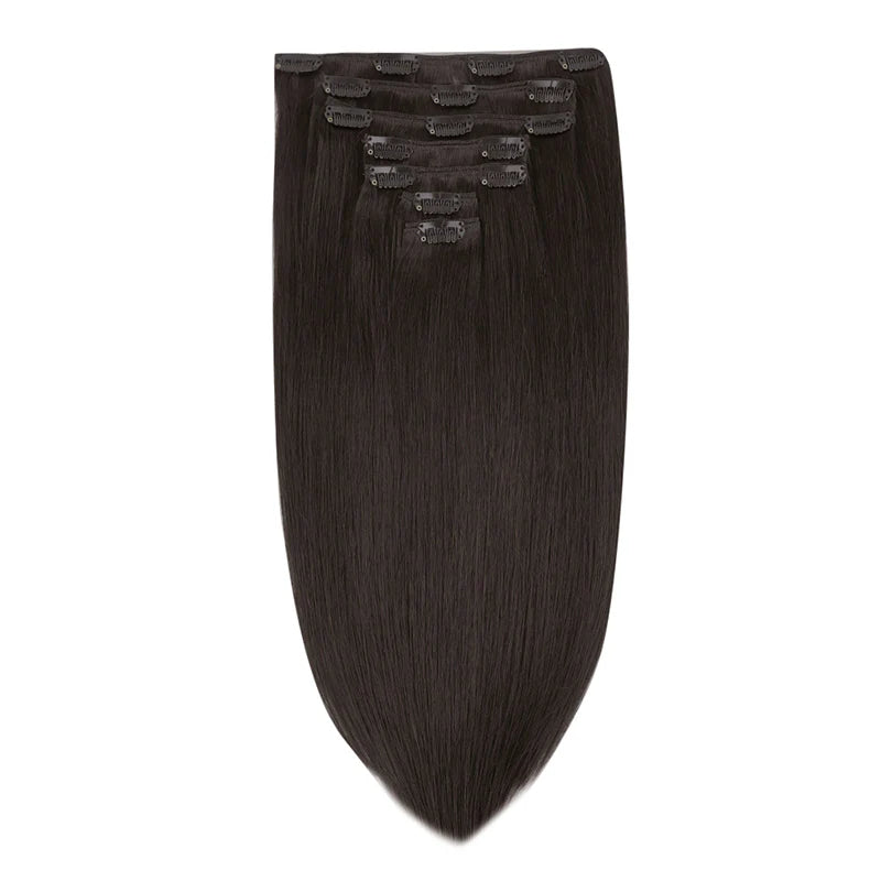 Dark Brown (2) - Classic Clip in Hair Extensions