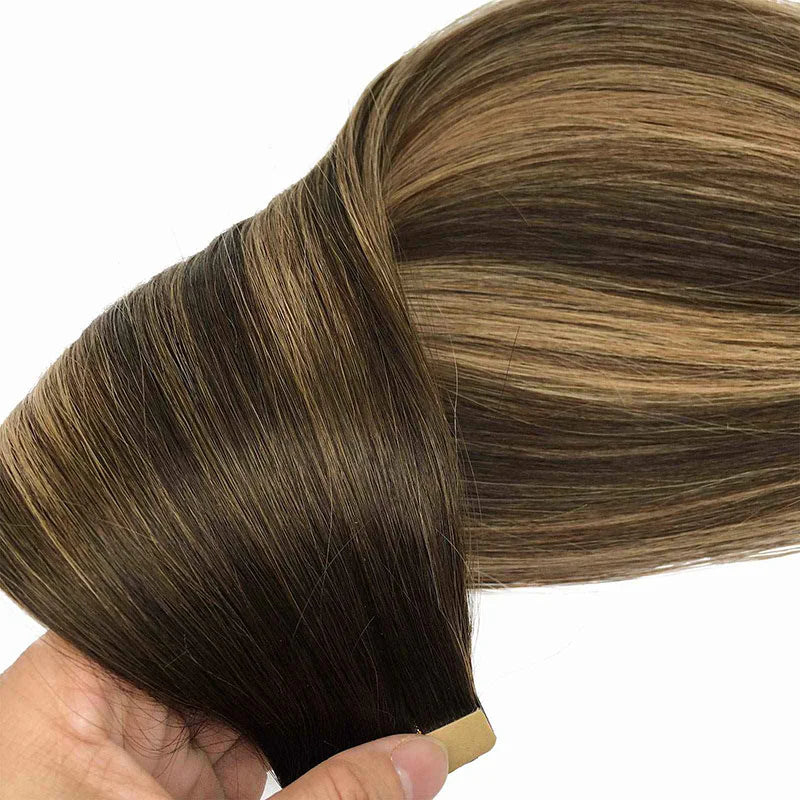 Honey Blonde Balayage (4/26/4) - Tape in Hair Extensions