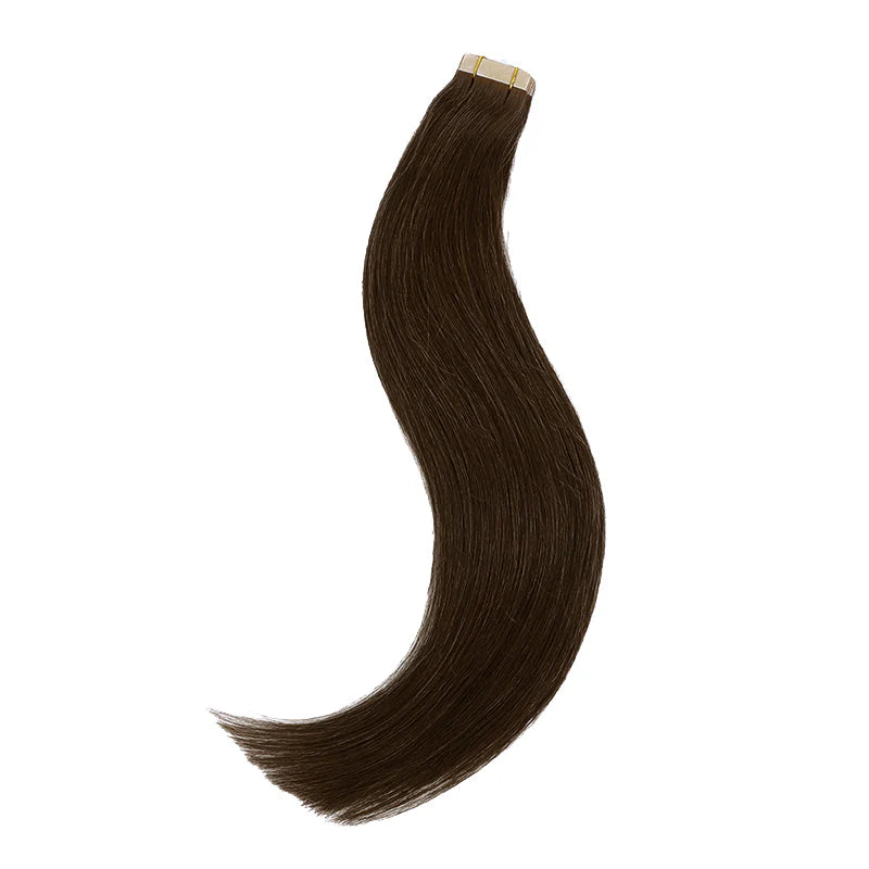 Chocolate Brown (4) - Tape in Hair Extensions 100g 2 Packs