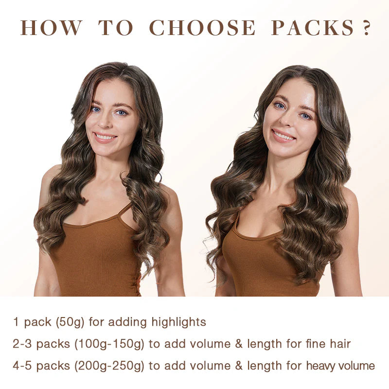 Chocolate Brown (4) - Tape in Hair Extensions 100g 2 Packs