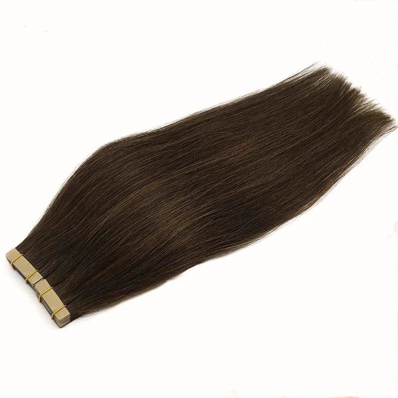 Chocolate Brown (4) - Tape in Hair Extensions 100g 2 Packs