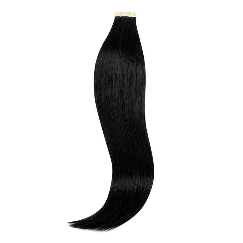 Jet Black (1) - Tape in Hair Extensions